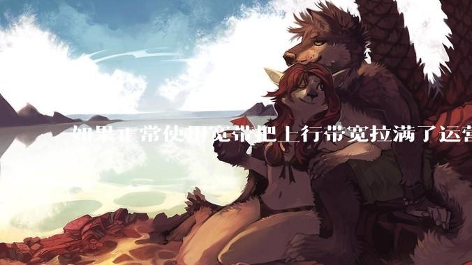 如果正常使用宽带把上行带宽拉满了运营商会管吗?